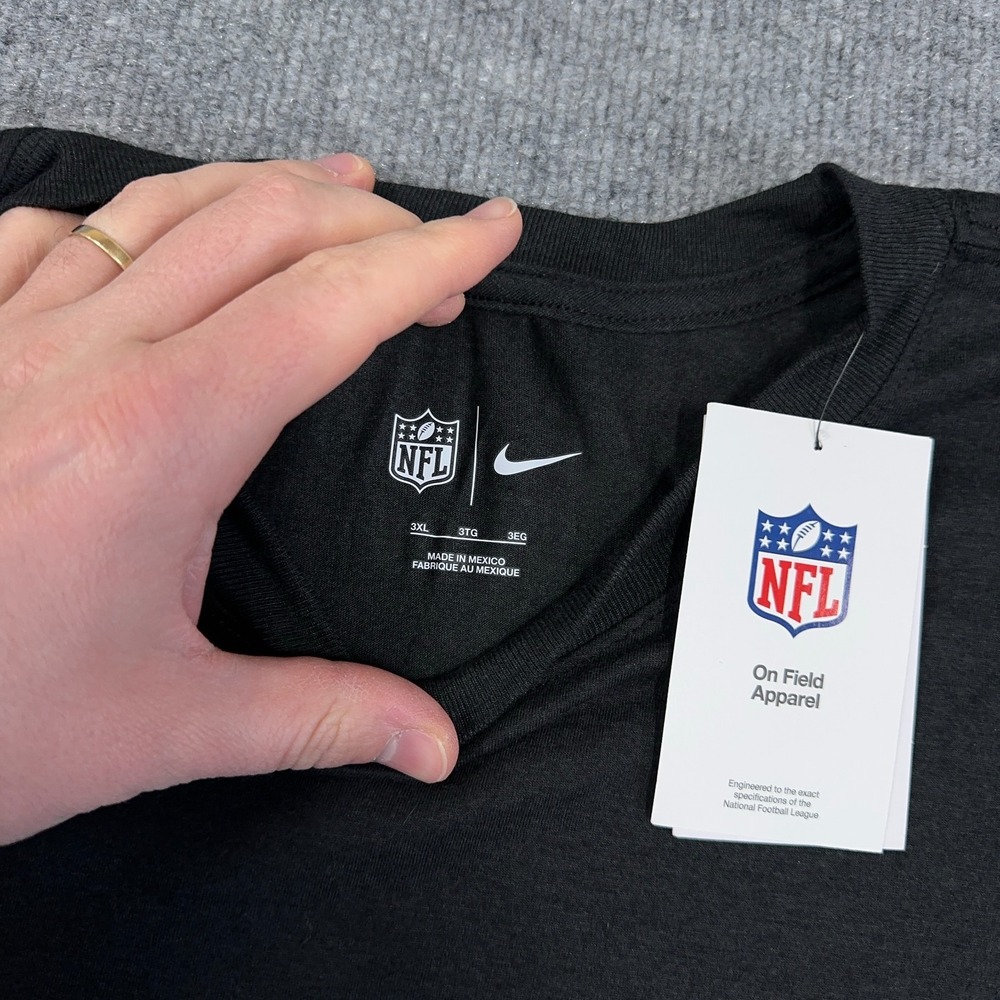 New York Giants Nike Tee Shirt Men 3XL Gray Crucial Catch On-Field‎ T Patch NEW - Picture 5 of 11